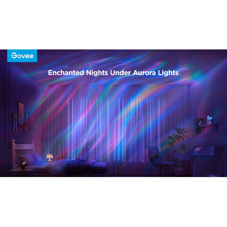 Govee - LED RGBW Galaxy Light Projector Pro Wi-Fi Matter