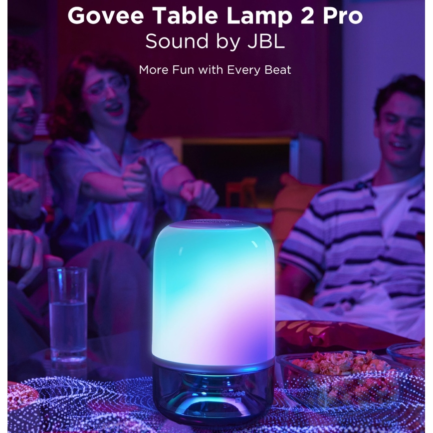 Govee - LED RGBW zatemnjevalna namizna svetilka z zvočnikom LED/36W/12V Wi-Fi