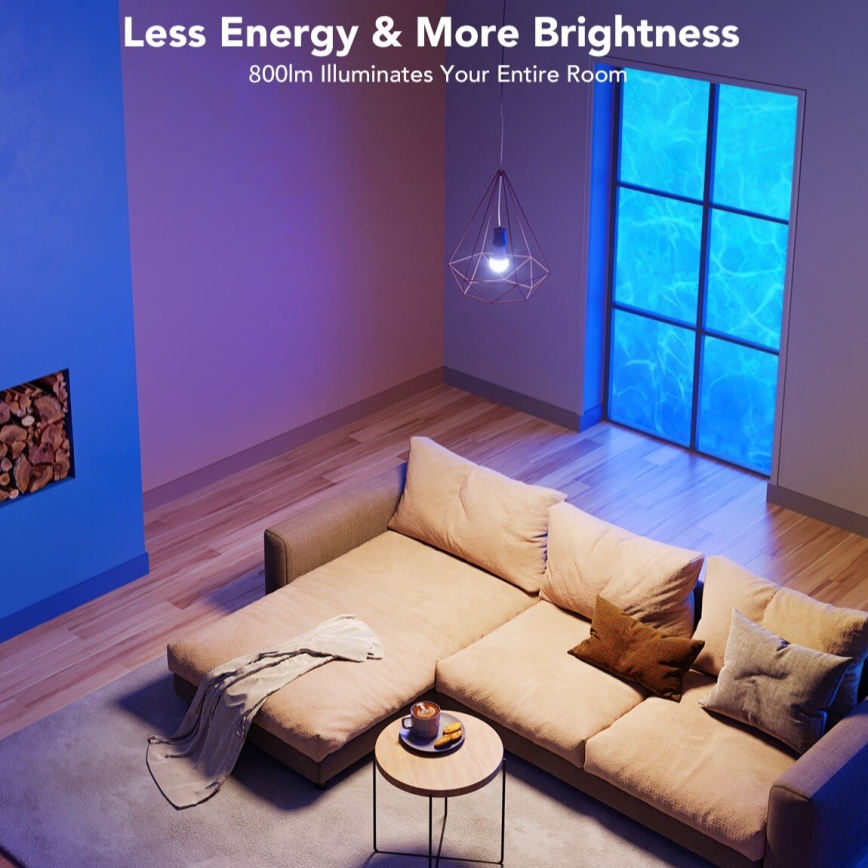 Govee - LED RGBWW Zatemnitvena žarnica Smart E27/9W/230V 2700-6500K Wi-Fi