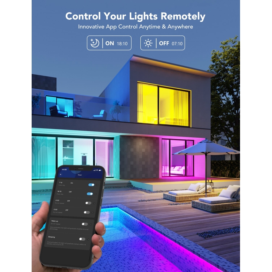 Govee - LED RGBWW Zatemnitvena žarnica Smart E27/9W/230V 2700-6500K Wi-Fi