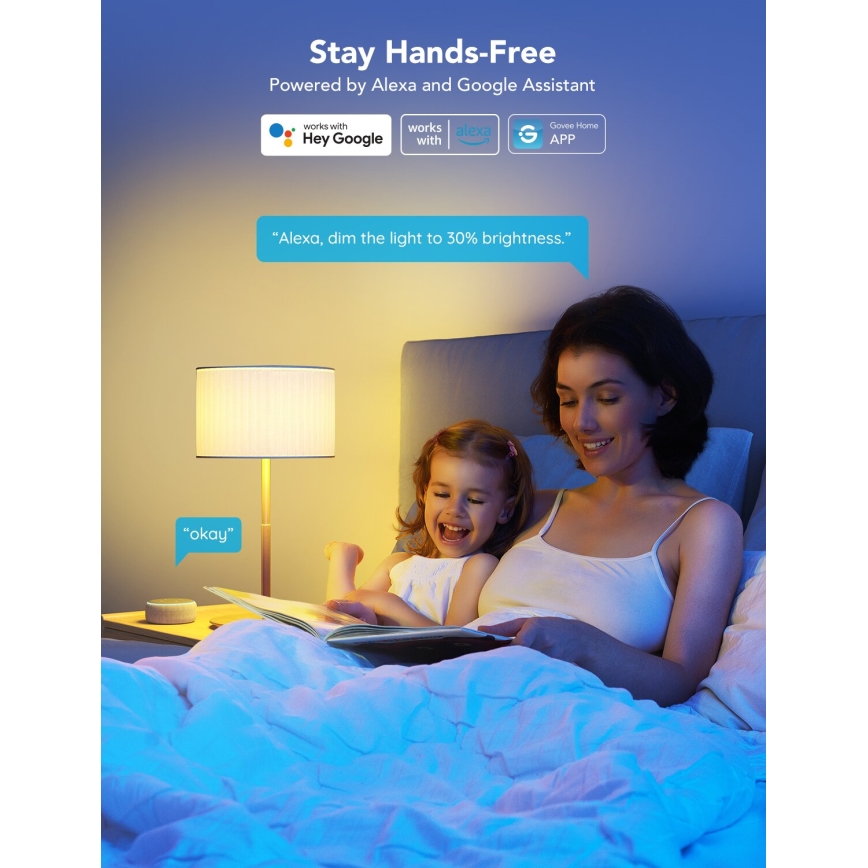 Govee - LED RGBWW Zatemnitvena žarnica Smart E27/9W/230V 2700-6500K Wi-Fi