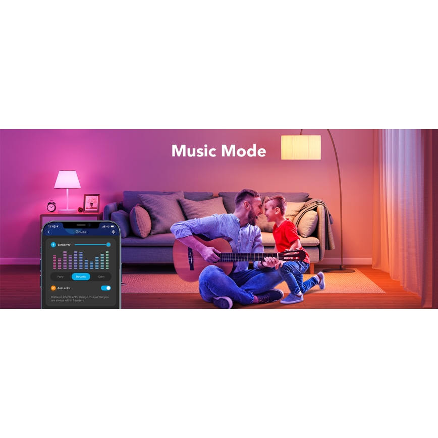 Govee - LED RGBWW Zatemnitvena žarnica Smart E27/9W/230V 2700-6500K Wi-Fi