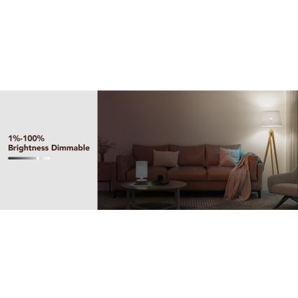 Govee - LED RGBWW Zatemnitvena žarnica Smart E27/9W/230V 2700-6500K Wi-Fi