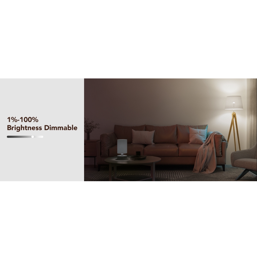 Govee - LED RGBWW Zatemnitvena žarnica Smart E27/9W/230V 2700-6500K Wi-Fi