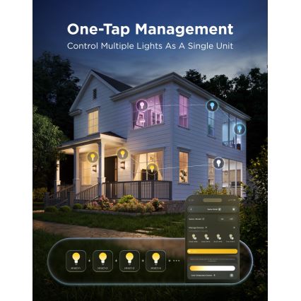 Govee - Zatemnljiva LED RGBWW žarnica Smart MATTER G80 E27/5W/230V 2700-6500K Wi-Fi