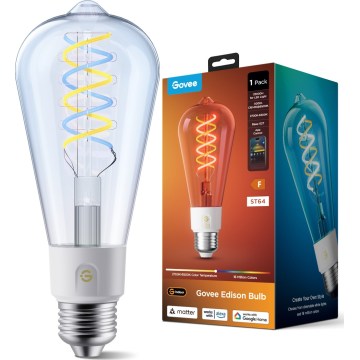 Govee - LED RGBWW Zatemnjiva žarnica Smart MATTER ST64 E27/5W/230V 2700-6500K Wi-Fi