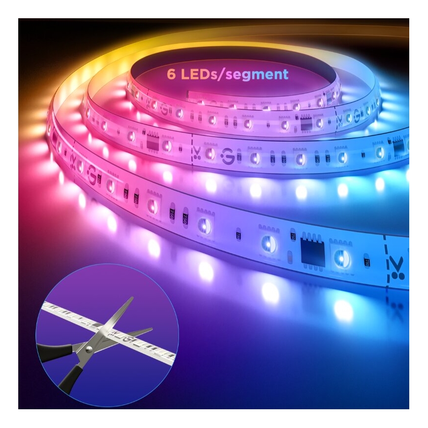 Govee - LED RGBWWIC Zatemnitveni trak Strip Light 2 Pro 5m Wi-Fi Matter