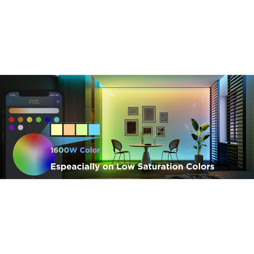 Govee - LED RGBWWIC Zatemnitveni trak Strip Light 2 Pro 5m Wi-Fi Matter