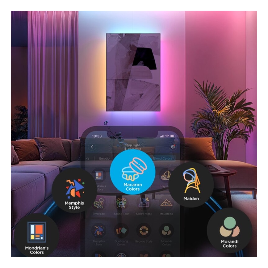 Govee - LED RGBWWIC Zatemnitveni trak Strip Light 2 Pro 5m Wi-Fi Matter