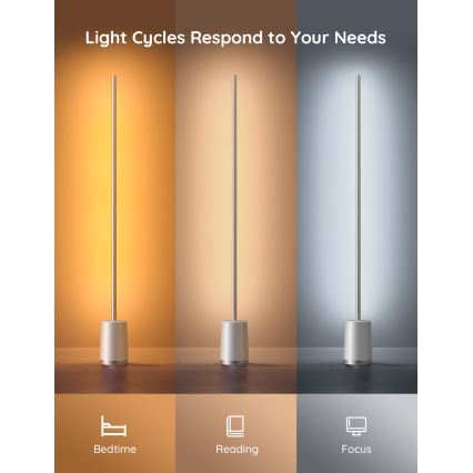 Govee - LED Zatemnitvena talna svetilka Lyra Smart RGBICWW 2200-6500K Wi-Fi + Daljinski upravljalnik