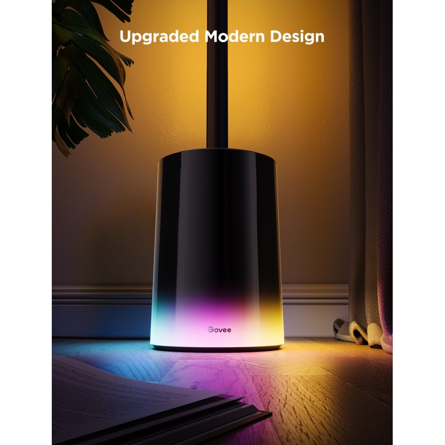 Govee - LED Zatemnitvena talna svetilka Smart MATTER LED RGBICWW 2200-6500K Wi-Fi + Daljinski upravljalnik
