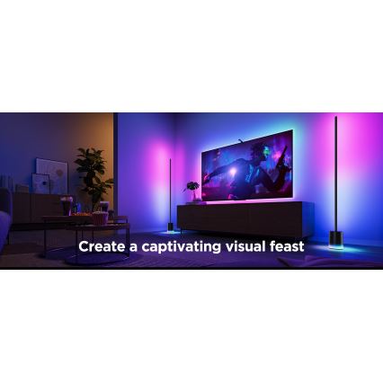 Govee - LED Zatemnitvena talna svetilka Smart MATTER LED RGBICWW 2200-6500K Wi-Fi + Daljinski upravljalnik