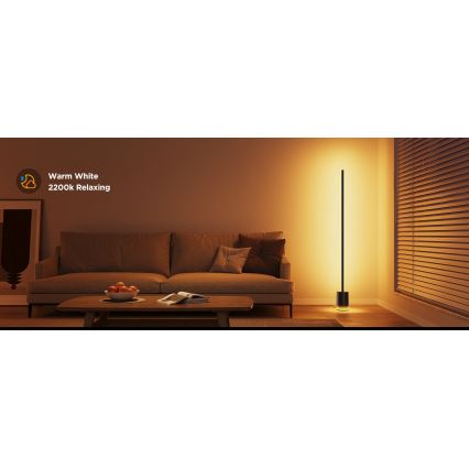 Govee - LED Zatemnitvena talna svetilka Smart MATTER LED RGBICWW 2200-6500K Wi-Fi + Daljinski upravljalnik