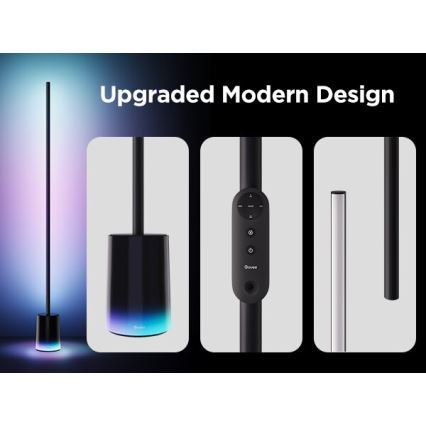 Govee - LED Zatemnitvena talna svetilka Smart MATTER LED RGBICWW 2200-6500K Wi-Fi + Daljinski upravljalnik