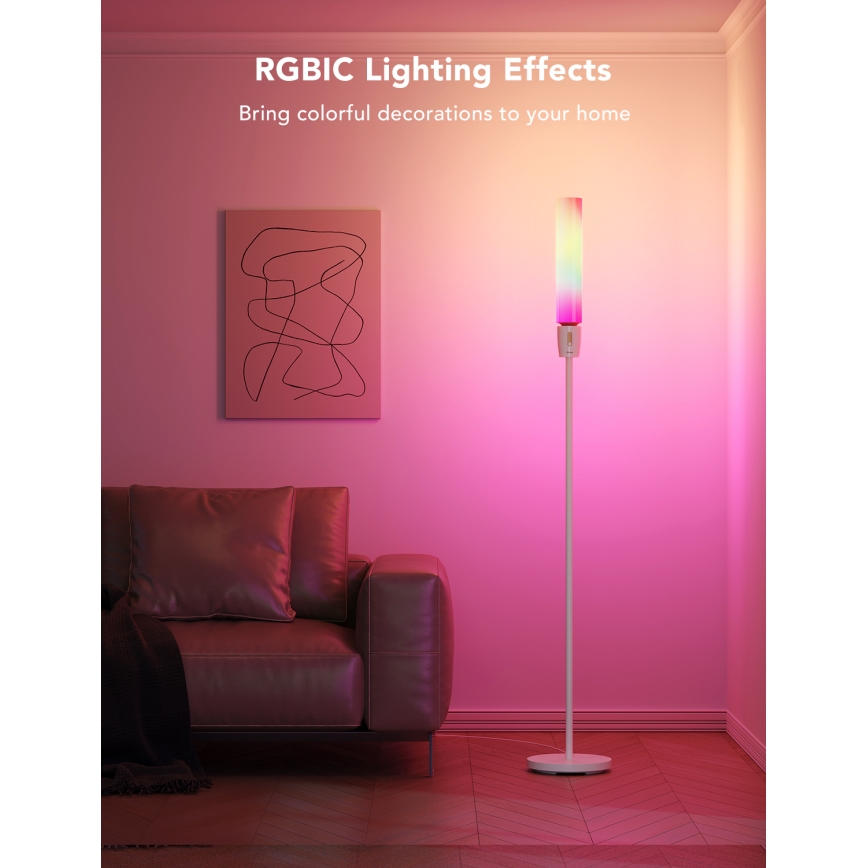 Govee - LED Zatemnitvena talna svetilka CYLINDER SMART RGBICWW 2200-6500K