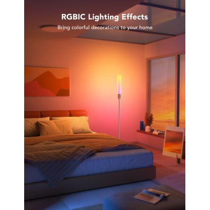 Govee - LED Zatemnitvena talna svetilka CYLINDER SMART RGBICWW 2200-6500K