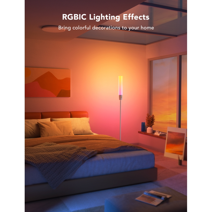 Govee - LED Zatemnitvena talna svetilka CYLINDER SMART RGBICWW 2200-6500K