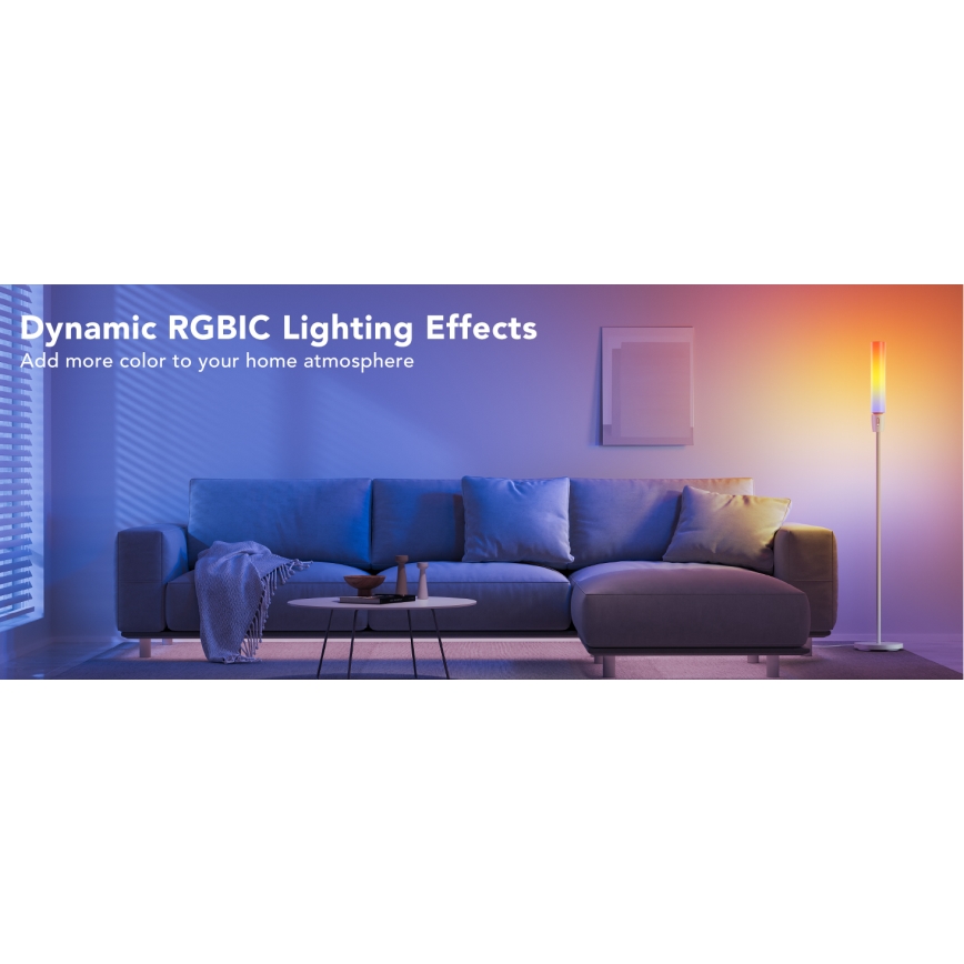 Govee - LED Zatemnitvena talna svetilka CYLINDER SMART RGBICWW 2200-6500K