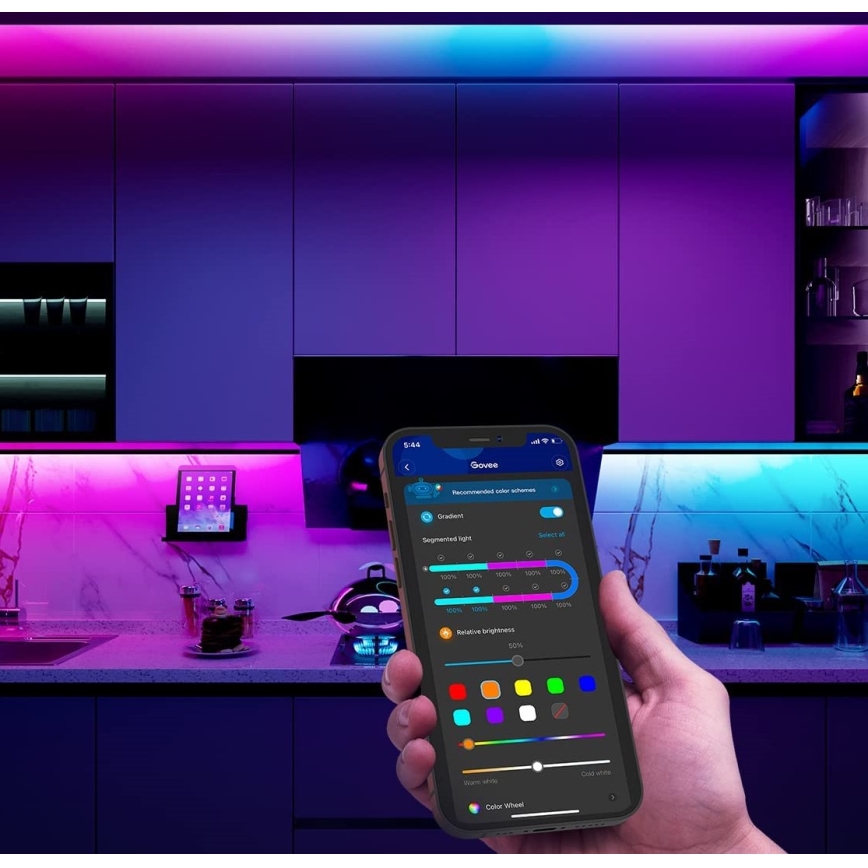 Govee - M1 PRO PREMIUM Smart RGBICW+ LED trak 2m Wi-Fi Matter