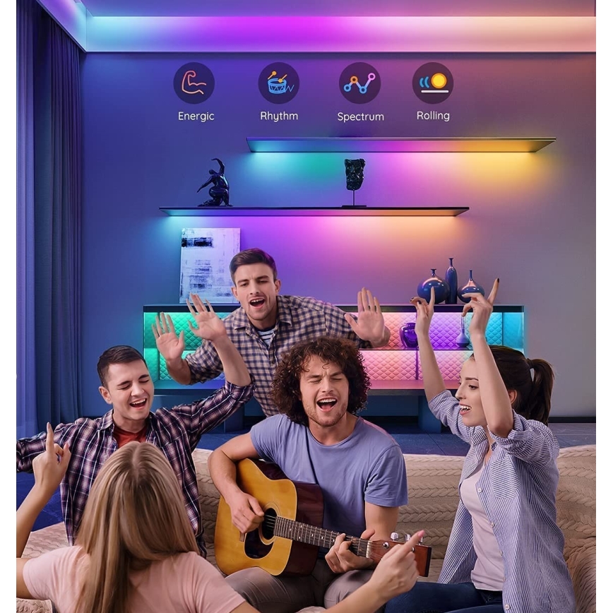 Govee - M1 PRO PREMIUM Smart RGBICW+ LED trak 2m Wi-Fi Matter
