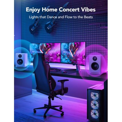 Govee - M1 PRO PREMIUM Smart RGBICW+ LED trak 2m Wi-Fi Matter