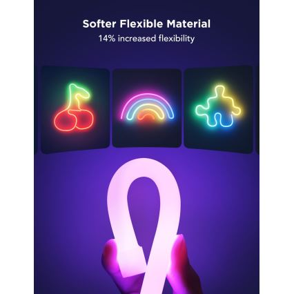 Govee - Neon 2 MATTER upogljiv LED trak 3m RGBIC Wi-Fi IP67