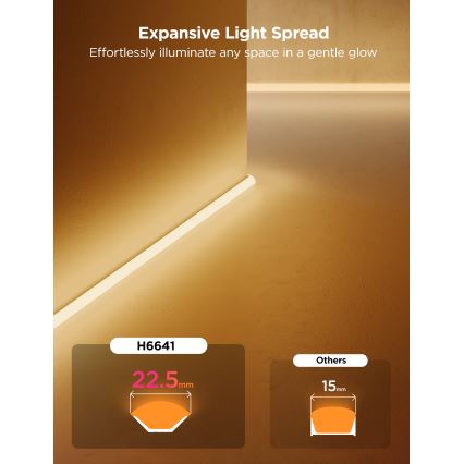 Govee - Neon MATTER LED corner tračni 5m RGBIC Wi-Fi