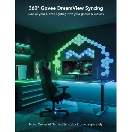 Govee - Neonska LED osvetlitev mize 3m RGBIC Wi-Fi
