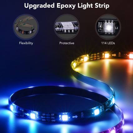 Govee - Pametna LED osvetlitev za TV 55-65 RGBIC Wi-Fi