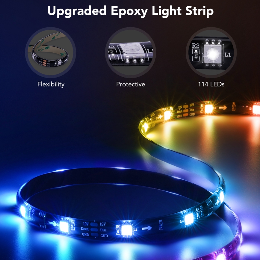 Govee - Pametna LED osvetlitev za TV 55-65 RGBIC Wi-Fi