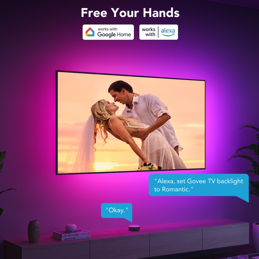 Govee - Pametna LED osvetlitev za TV 55-65 RGBIC Wi-Fi