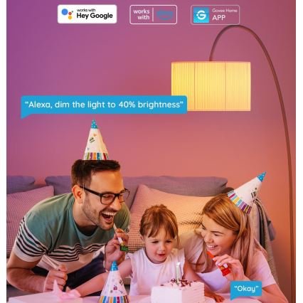 Govee - LED RGBWW Zatemnjiva žarnica Smart MATTER E27/12W/230V 2700-6500K Wi-Fi