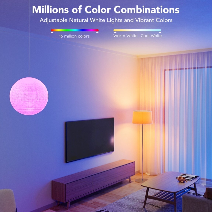 Govee - LED RGBWW Zatemnjiva žarnica Smart MATTER E27/12W/230V 2700-6500K Wi-Fi