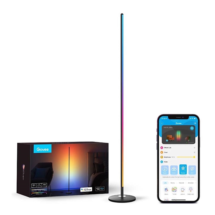 Govee - RGBICW Pametna kotna talna svetilka Wi-Fi