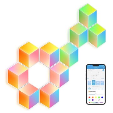 Govee - SET 10x LED Svetilka Glide Hexa Pro LED Smart RGBIC Wi-Fi