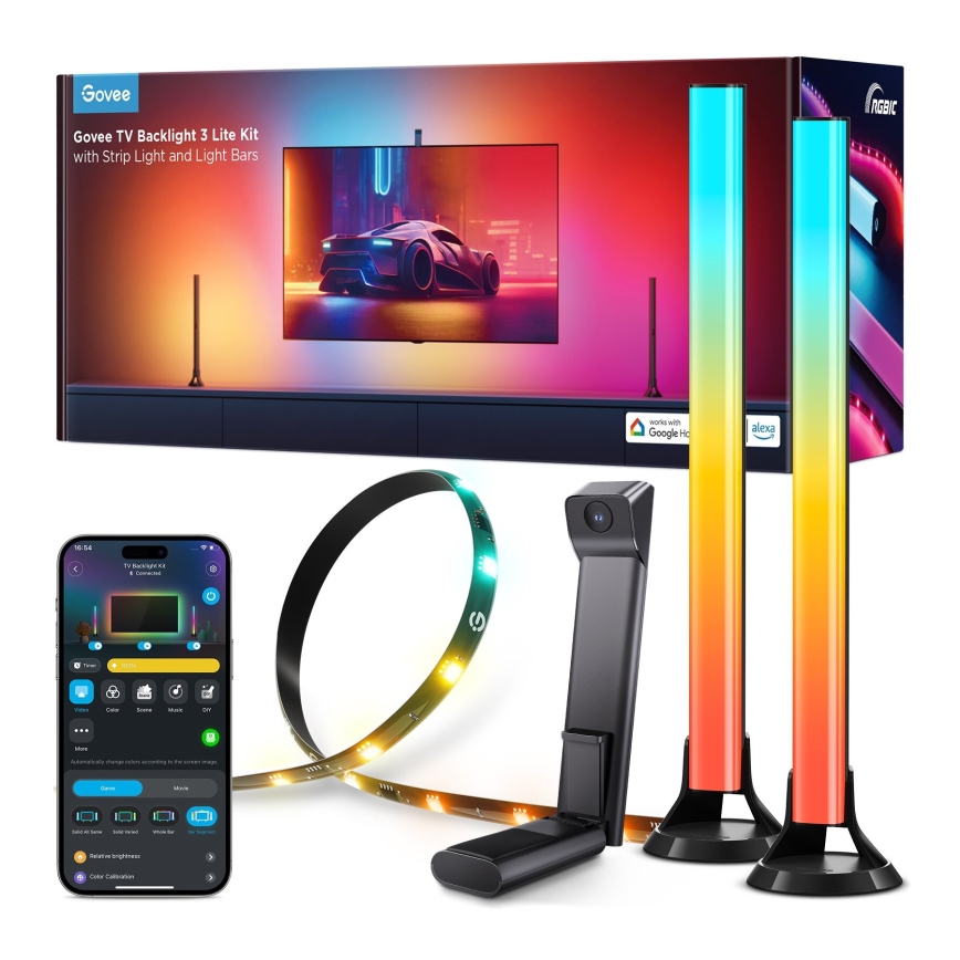 Govee - SET 2x Backlight TV 55-65" SMART LED osvetlitev RGBICW Wi-Fi