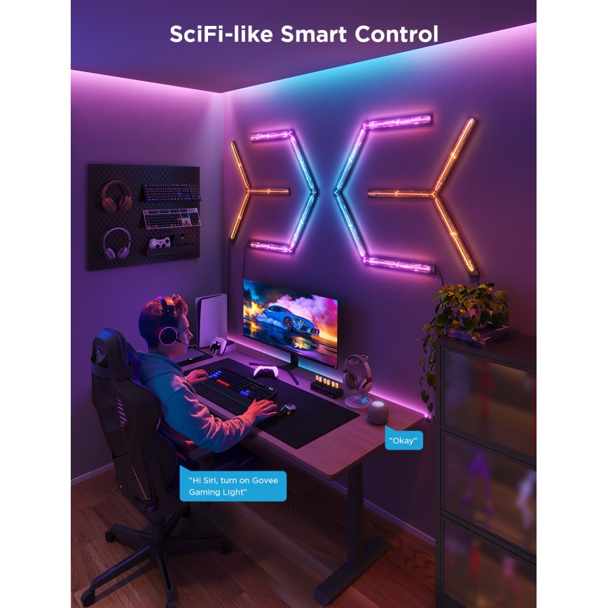 Govee - Smart Gaming (4+1) stenska svetilka RGBIC Wi-Fi