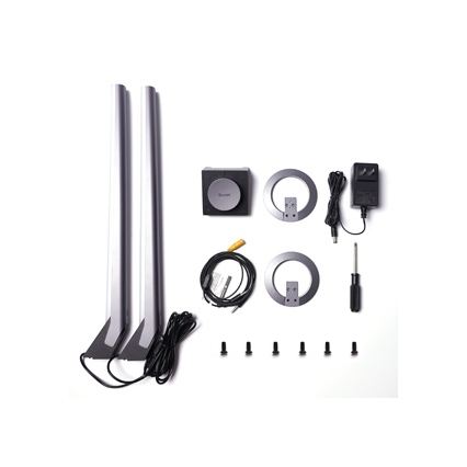 Govee - KOMPLET 2x Smart Gaming Wi-Fi LED RGBIC Panely + Smart Dual bela + daljinski upravljalnik