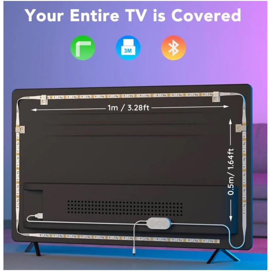 Govee - TV 46-60" SMART LED osvetlitev RGB + Daljinski upravljalnik