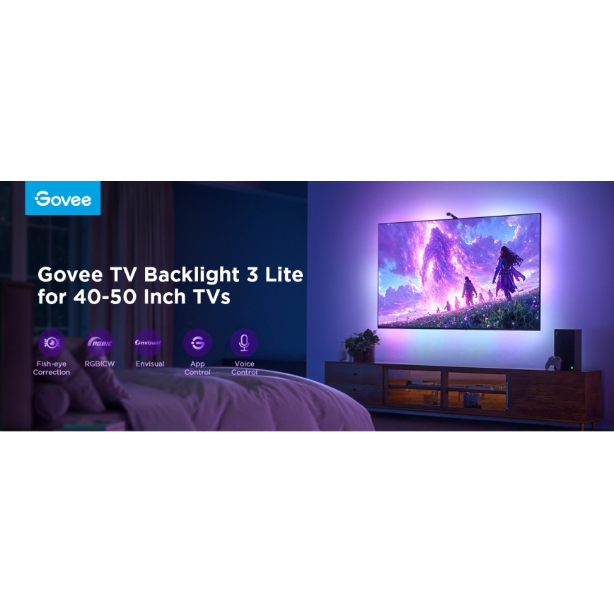 Govee - TV Backlight 3 Lite TV 40-50" SMART LED osvetlitev RGBICW Wi-Fi IP67 +RC
