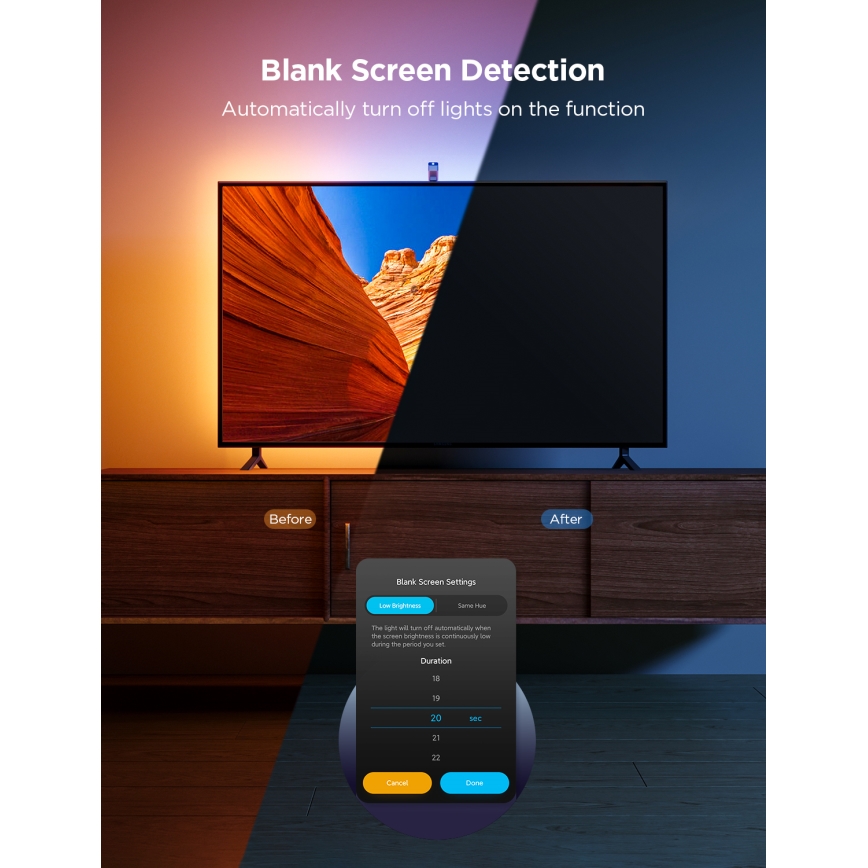 Govee - TV Backlight 3 Lite TV 75-85" SMART LED osvetlitev RGBICW Wi-Fi IP67