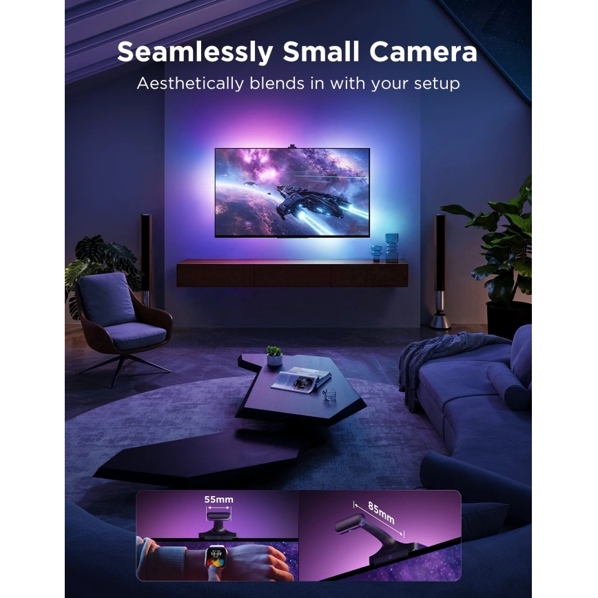 Govee - TV Backlight 3 Pro 75-85 PAMETNA LED osvetlitev za televizor RGBIC Wi-Fi