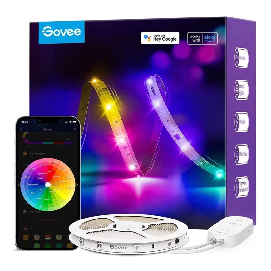 Govee - Wi-Fi RGBIC PRO Smart LED trak 10m