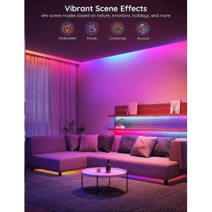 Govee - Wi-Fi RGBIC PRO Smart LED trak 10m