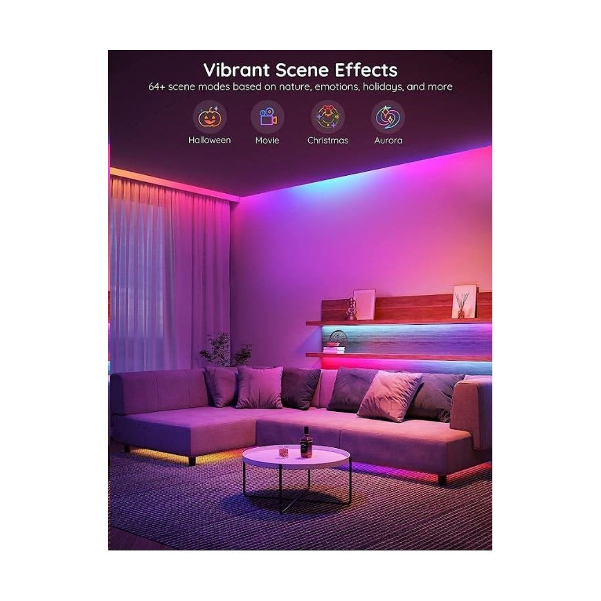 Govee - Wi-Fi RGBIC PRO Smart LED trak 10m