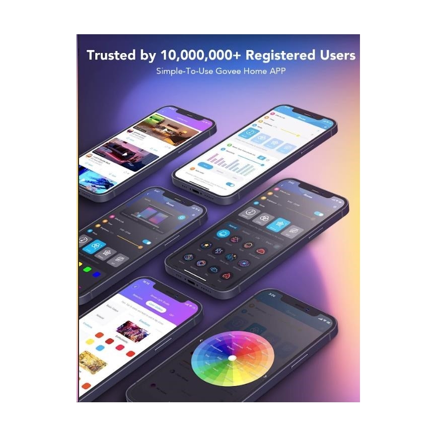 Govee - Wi-Fi RGBIC PRO Smart LED trak 10m