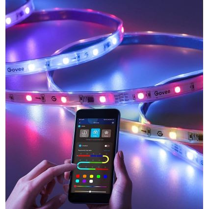 Govee - Zunanji Pro SMART RGBICWW zunanji LED trak 10m 2700-6500K Wi-Fi IP65