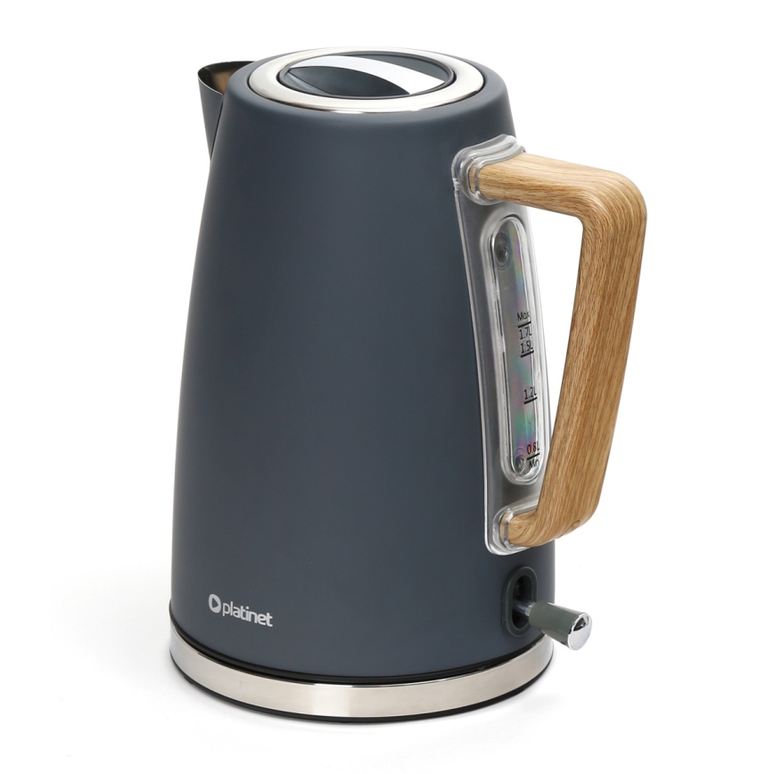 Grelnik vode 1,7 l 2400W/230V brezžično jeklo/sivo