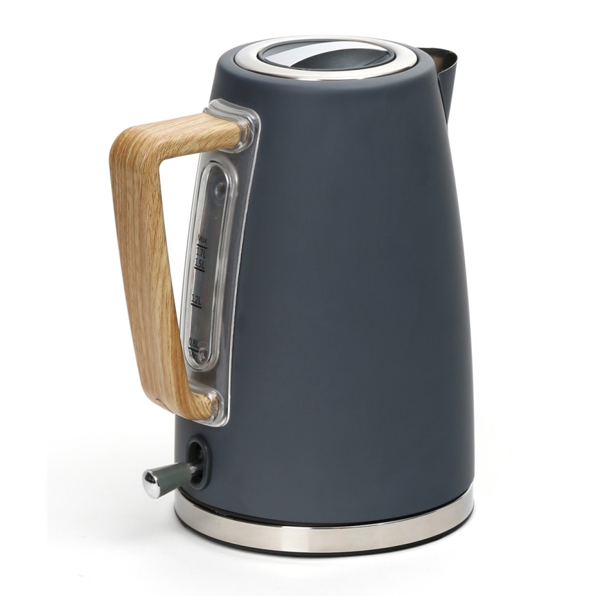 Grelnik vode 1,7 l 2400W/230V brezžično jeklo/sivo