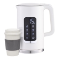 Grelnik vode z LCD zaslonom 1,7 l 2200W/230V bela + potovalna skodelica 450 ml
